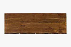 LivinHill Komoda Avola 137 cm z masivu černá/ořech