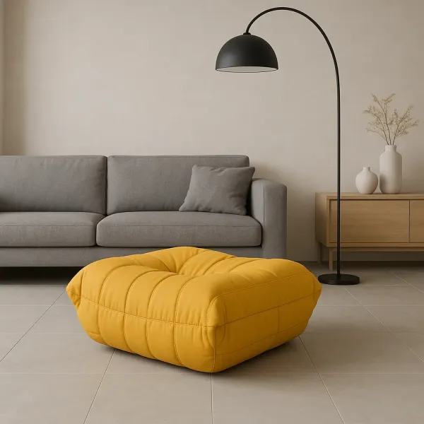 LivinHill Taburet Nua 86 cm samet hořčicový