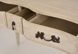 LivinHill Konzolový stolek Venezia 110 cm z masivu béžový