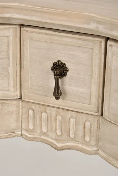 LivinHill Konzolový stolek Venezia 110 cm z masivu béžový