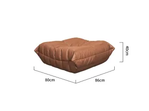 LivinHill Taburet Nua 86 cm ekokůže karamelový