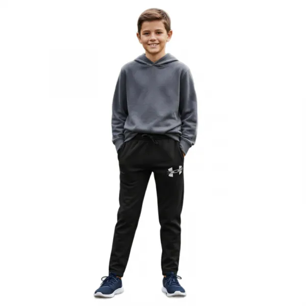 Chlapčenské zateplené tepláky UNDER ARMOUR UA Rival Flc Cblck Grphc Jgr