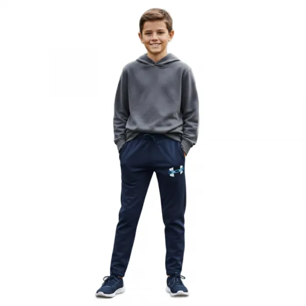 Chlapčenské zateplené tepláky UNDER ARMOUR UA Rival Flc Cblck Grphc Jgr
