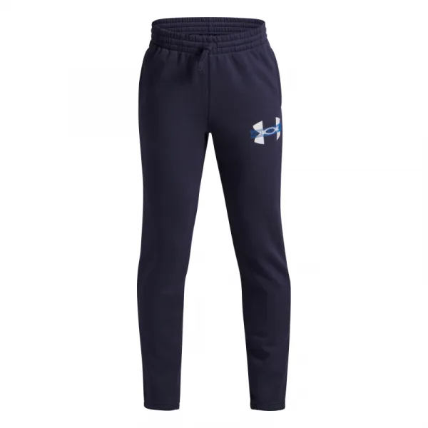 Chlapčenské zateplené tepláky UNDER ARMOUR UA Rival Flc Cblck Grphc Jgr