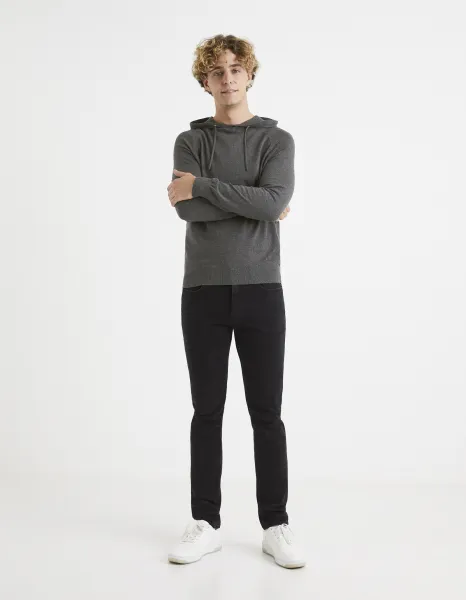 Šedá pánska basic mikina Celio