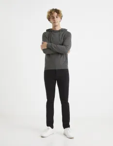 Šedá pánska basic mikina Celio