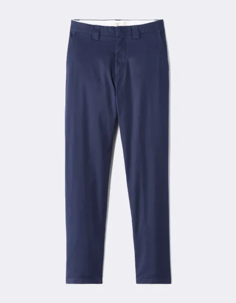 Tmavomodré pánske chino nohavice Celio Norabo premium