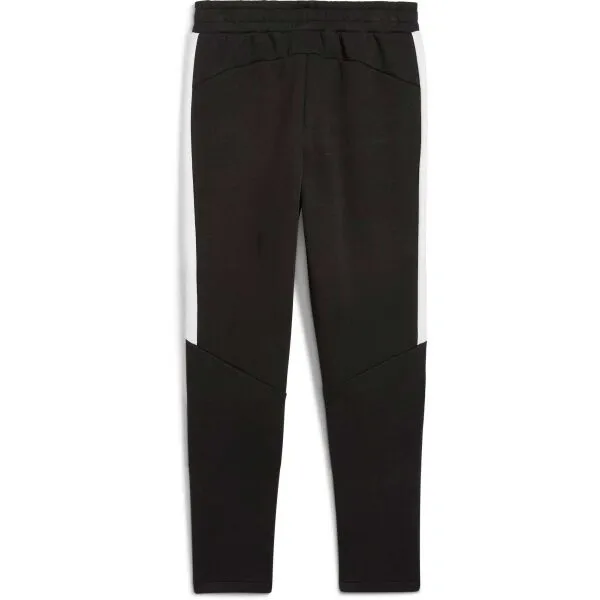 Puma TEAMEVOSTRIPE PANTS JR Detské tepláky, čierna, veľkosť