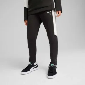 Puma TEAMEVOSTRIPE PANTS JR Detské tepláky, čierna, veľkosť