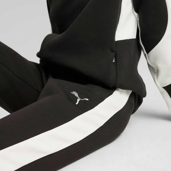 Puma TEAMEVOSTRIPE PANTS JR Detské tepláky, čierna, veľkosť