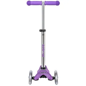 Micro MINI DELUXE GLITTER LED Detská kolobežka, fialová, veľkosť