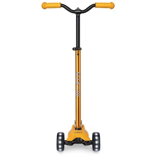 Micro MAXI DELUXE PRO LED Detská kolobežka, žltá, veľkosť