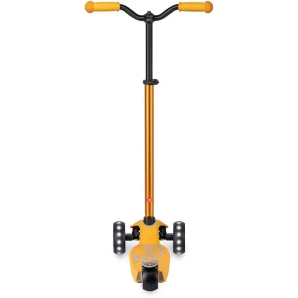 Micro MAXI DELUXE PRO LED Detská kolobežka, žltá, veľkosť