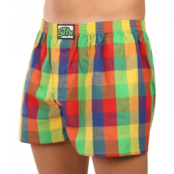 5PACK pánske trenky Styx klasická guma nadrozmer viacfarebné (5E0112456) 3XL, trenírky