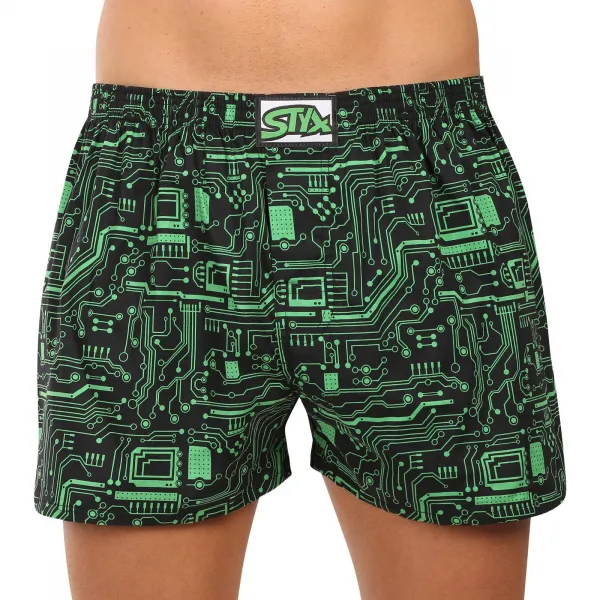 3PACK pánske trenky Styx art klasická guma nadrozmer viacfarebné (3E19234) 3XL, trenírky
