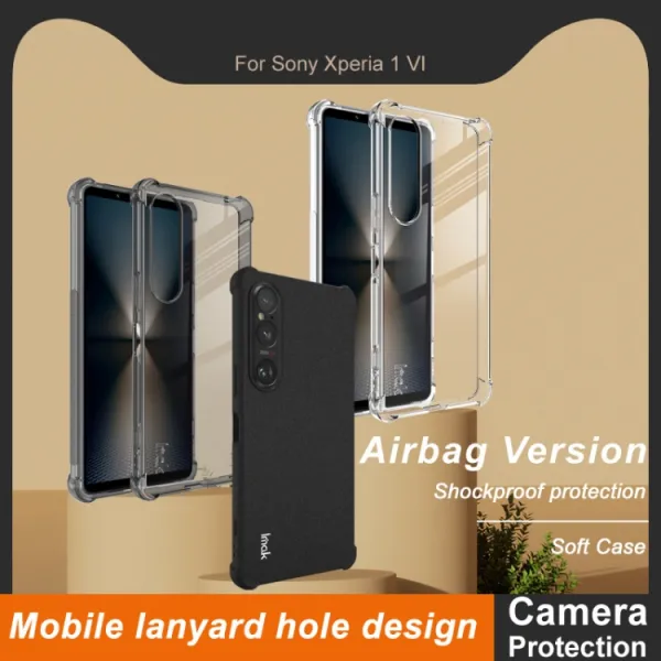 IMAK Ochranný silikónový obal pre Sony Xperia 1 VI priehľadný