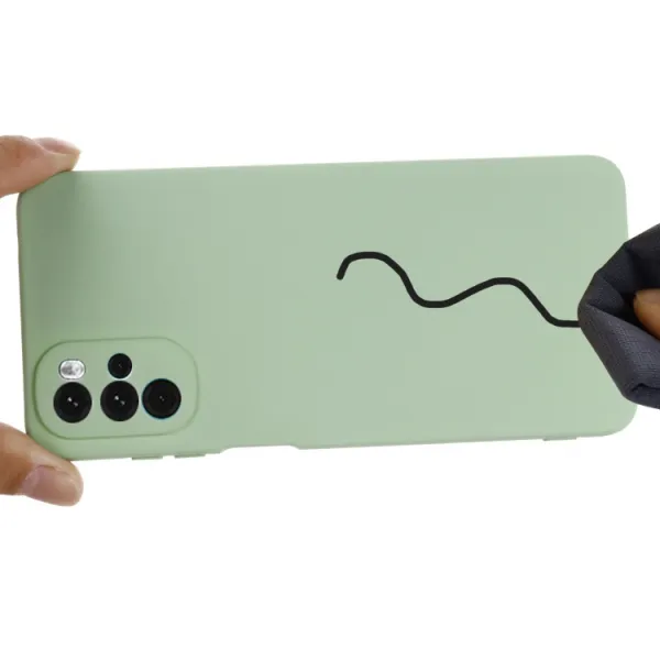 RUBBER Ochranný kryt Motorola Moto G22 zelený