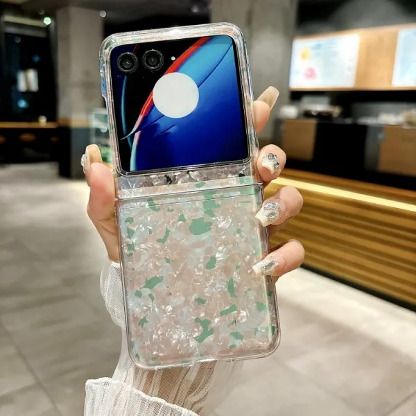 PEARL Ochranný kryt pre Motorola Razr 50 PINK-GREEN