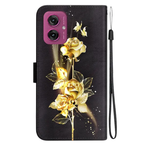ART Peňaženkový kryt pre Motorola Moto G55 5G GOLD ROSE