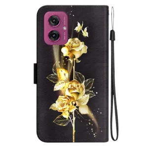 ART Peňaženkový kryt pre Motorola Moto G55 5G GOLD ROSE
