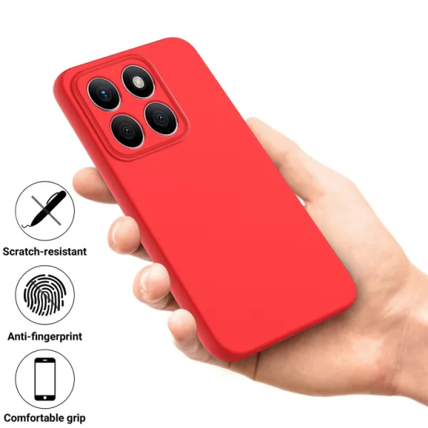 RUBBER Ochranný obal pre Honor X8b červený