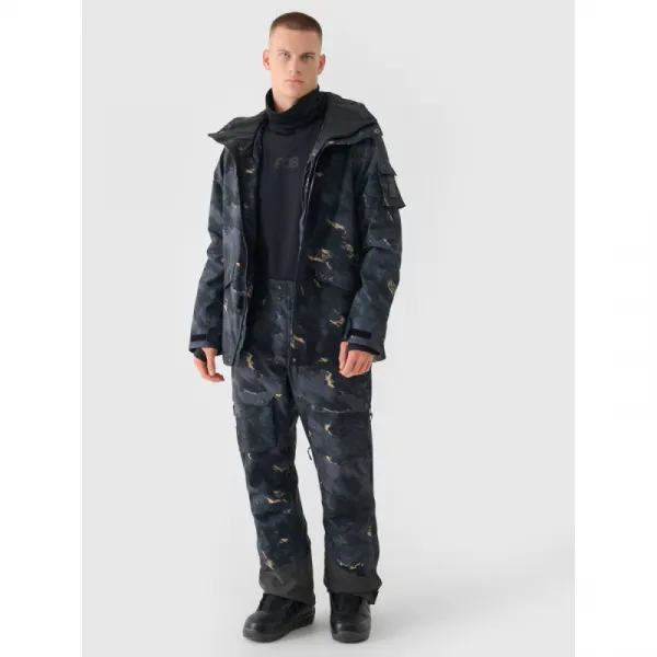 Pánska lyžiarska bunda 4F TECHNICAL JACKET-WAW24TTJAM509-90A-MULTICOLOUR ALLOVER