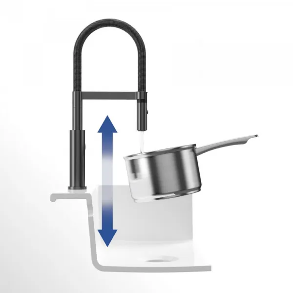 VILLEROY & BOCH VILLEROY & BOCH - Drezová batéria Steel Expert Compact, odnímateľná sprcha, antracit 92730005