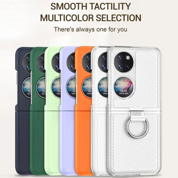 HOOK 2in1 Ochranný obal s držiakom Huawei P50 Pocket šedomodrý