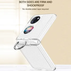 HOOK 2in1 Ochranný obal s držiakom Huawei P50 Pocket šedomodrý