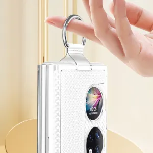 HOOK 2in1 Ochranný obal s držiakom Huawei P50 Pocket šedomodrý