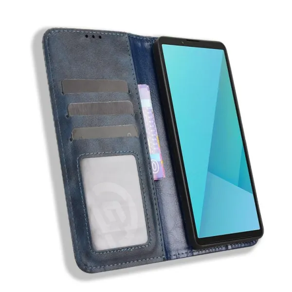 BUSINESS Peňaženkové puzdro pre Sony Xperia 10 VII modré