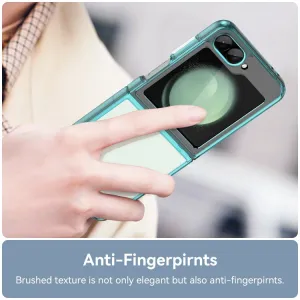 CRYSTAL Ochranný obal pre Samsung Galaxy Z Flip7 FE 5G / Flip6 5G tyrkysový