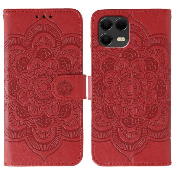 ART MANDALA Peňaženkový obal pre T Phone 3 Pro červený