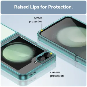 CRYSTAL Ochranný obal pre Samsung Galaxy Z Flip7 FE 5G / Flip6 5G tyrkysový
