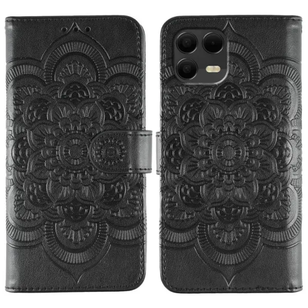 ART MANDALA Peňaženkový obal pre T Phone 3 Pro čierny