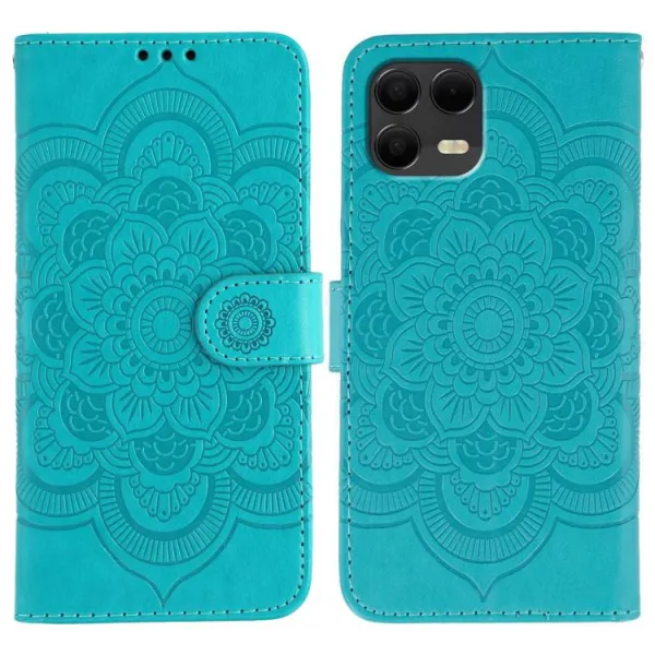 ART MANDALA Peňaženkový obal pre T Phone 3 Pro modrý