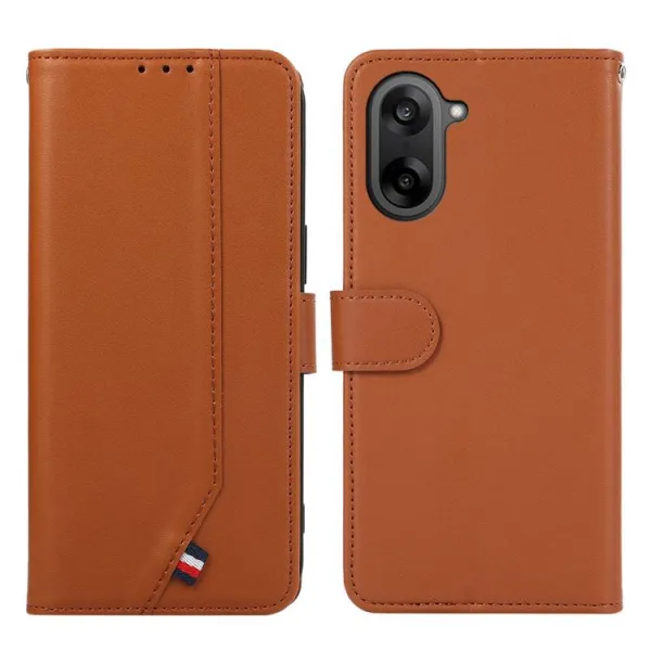 ABEEL DELICATE Peňaženkový obal OnePlus Nord CE 5 5G hnedý