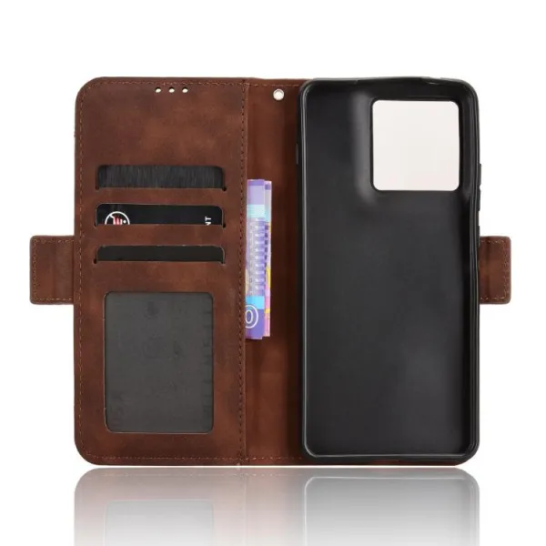 SLOT Peňaženkový obal pre Motorola Edge 70 hnedý