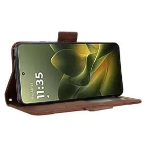 SLOT Peňaženkový obal pre Motorola Edge 70 hnedý