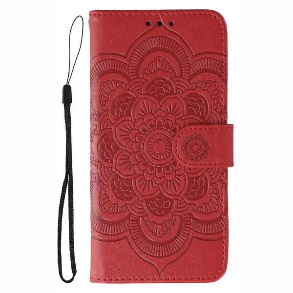 ART MANDALA Peňaženkový obal pre T Phone 3 Pro červený