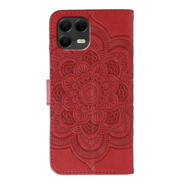 ART MANDALA Peňaženkový obal pre T Phone 3 Pro červený