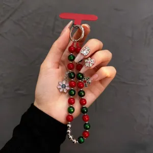 JOYBEADS Vianočný prívesok na mobil SNOWFLAKES