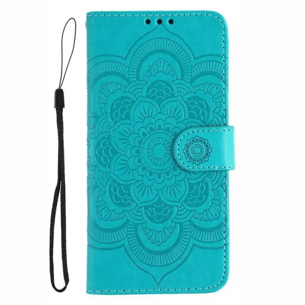 ART MANDALA Peňaženkový obal pre T Phone 3 Pro modrý