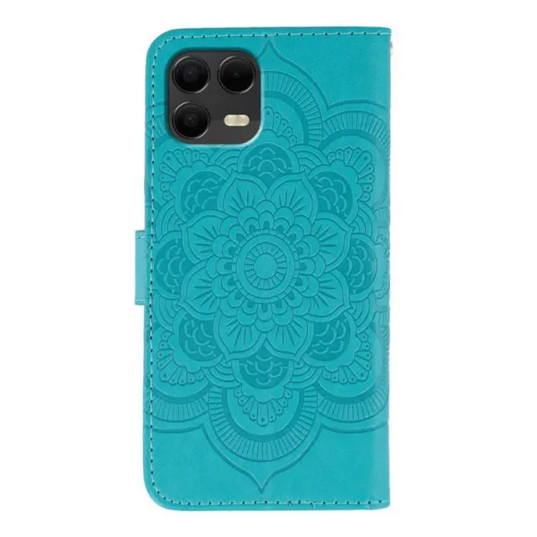 ART MANDALA Peňaženkový obal pre T Phone 3 Pro modrý