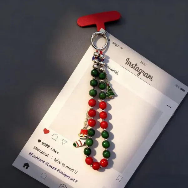 JOYBEADS Vianočný prívesok na mobil CHRISTMAS TREE