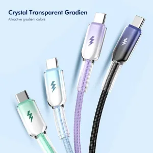 ENKAY GRADIENT 60W Kábel USB / USB Typ-C 1m modrý