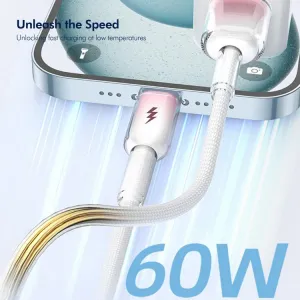 ENKAY GRADIENT 60W Kábel USB / USB Typ-C 1m modrý