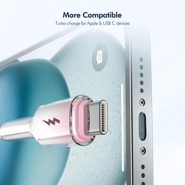 ENKAY GRADIENT 60W Kábel USB / USB Typ-C 1m modrý