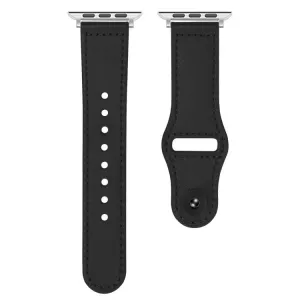 REVERSA Kožený remienok pre Apple Watch 44 / 45 / 46 / 49mm čierny