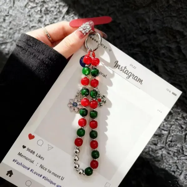 JOYBEADS Vianočný prívesok na mobil SNOWFLAKES